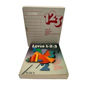 LOTUS 123 1-2-3 Release 2.01 Software 5.25" Floppy 1983 Computer Program Vintage